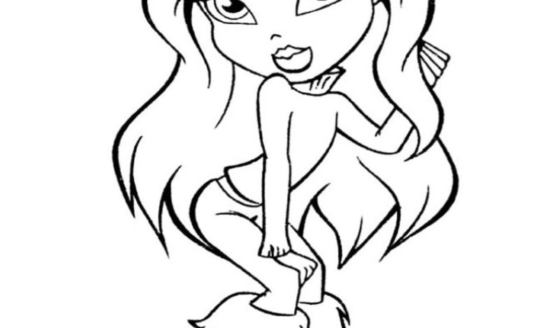 Kışlık Giysili Kız Boyama Sayfası