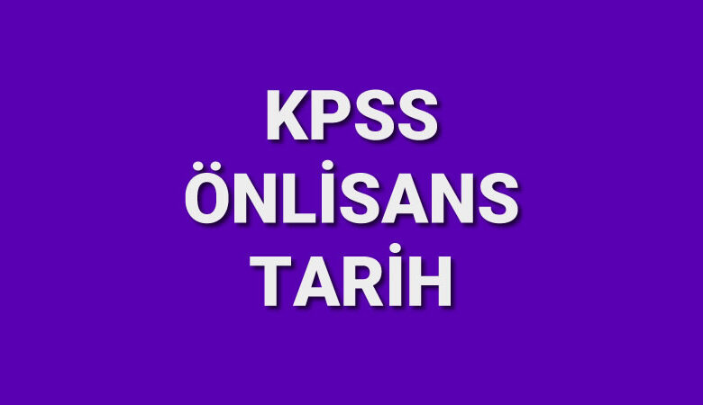 Kpss önlisans tarih
