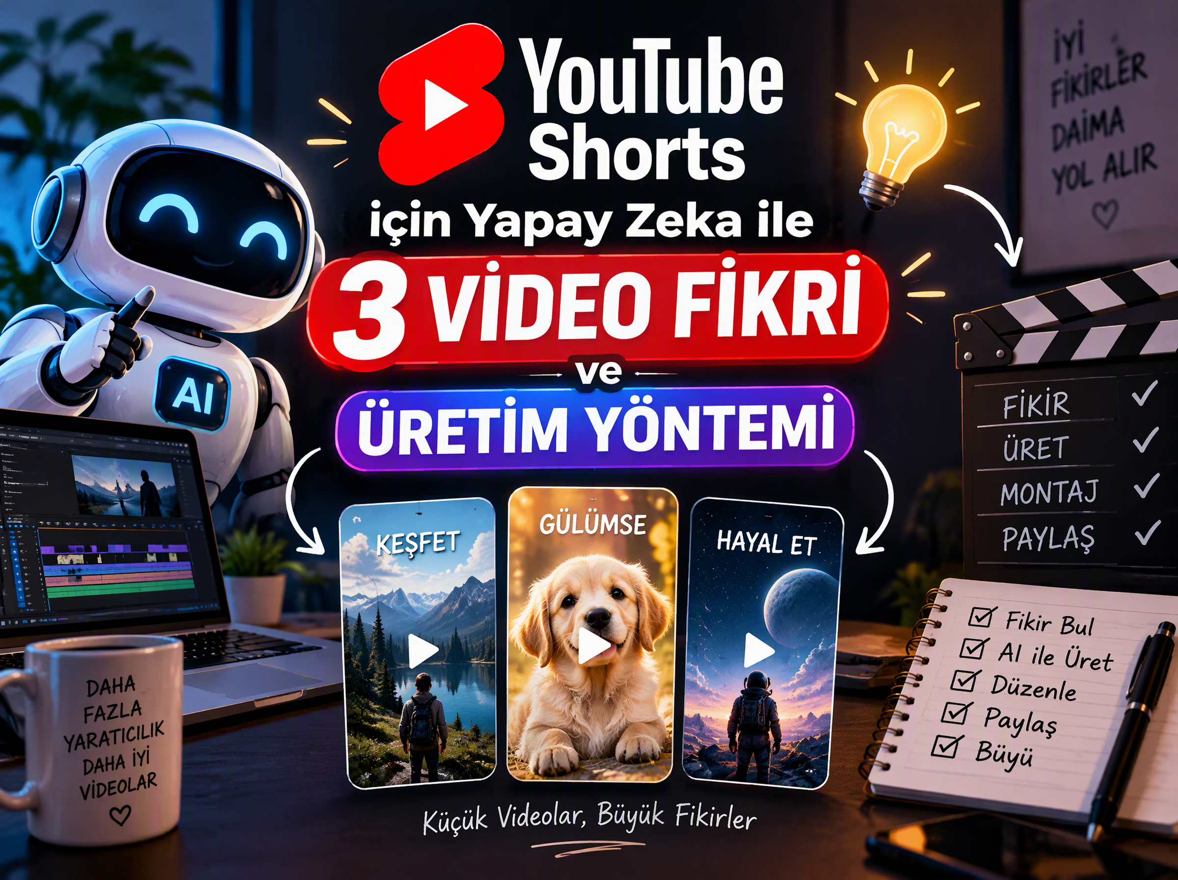 Yapay Zeka ile YouTube Shorts Fikirleri